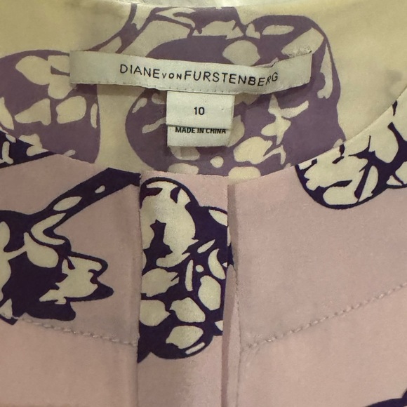 Diane Von Furstenberg Julieta Silk Dress Size 10 - Picture 12 of 16